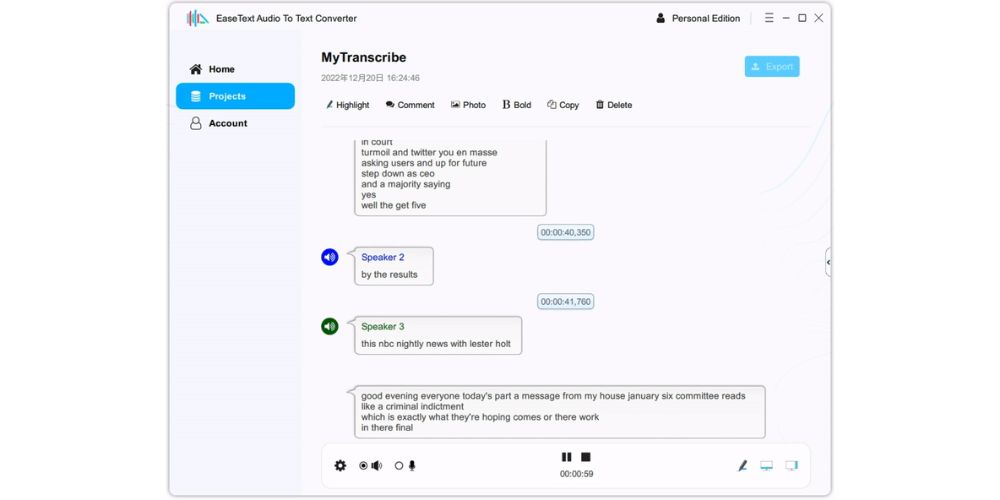 Transcribe Audio To Text With EaseText On The Go